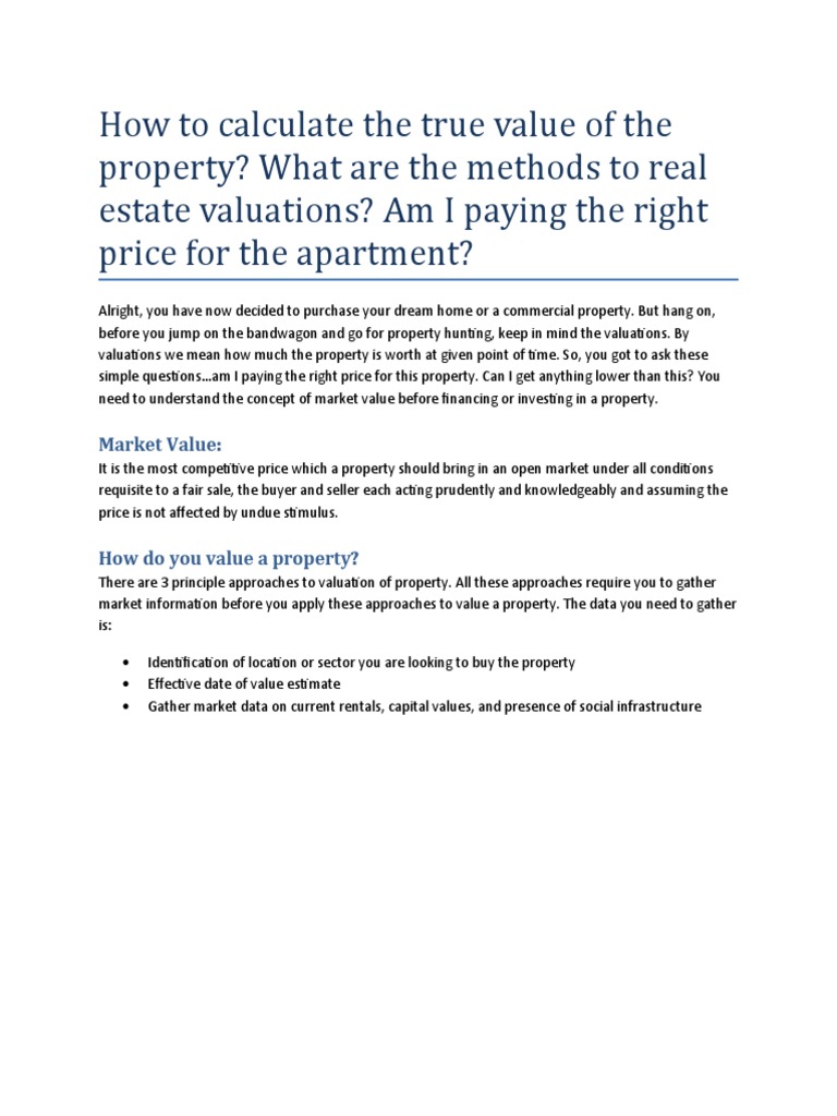 Content image for Evaluating the True Value of a Commercial Property Before Investing.